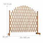 Spalier pliabil pentru plante cataratoare, lemn de brad, 101,5 x 30 cm - imagine 4