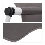 Copertina retractabila cu actionare manuala, 150x120cm, inaltime reglabila, gri, Relaxdays - imagine 6