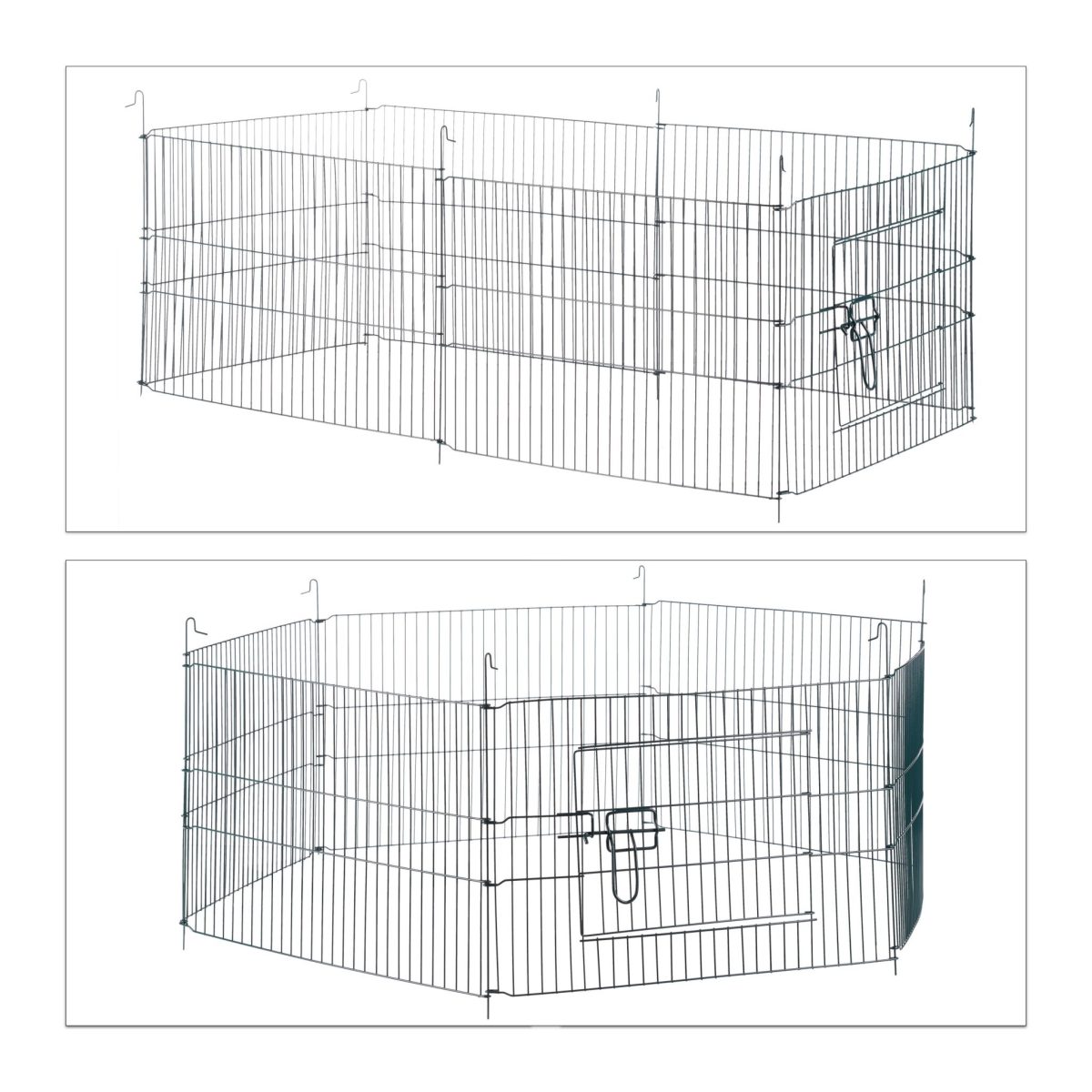 Cusca pentru iepuri/rozatoare cu acoperis de plasa, Ø 110 cm - imagine 5
