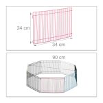 Tarc pentru animale mici de companie, 8 elemente, H 24 cm, Multicolor - imagine 4