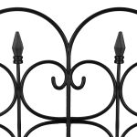 Gard decorativ de gradina, cu infigere in sol, plastic, 135 x 66 cm - imagine 7