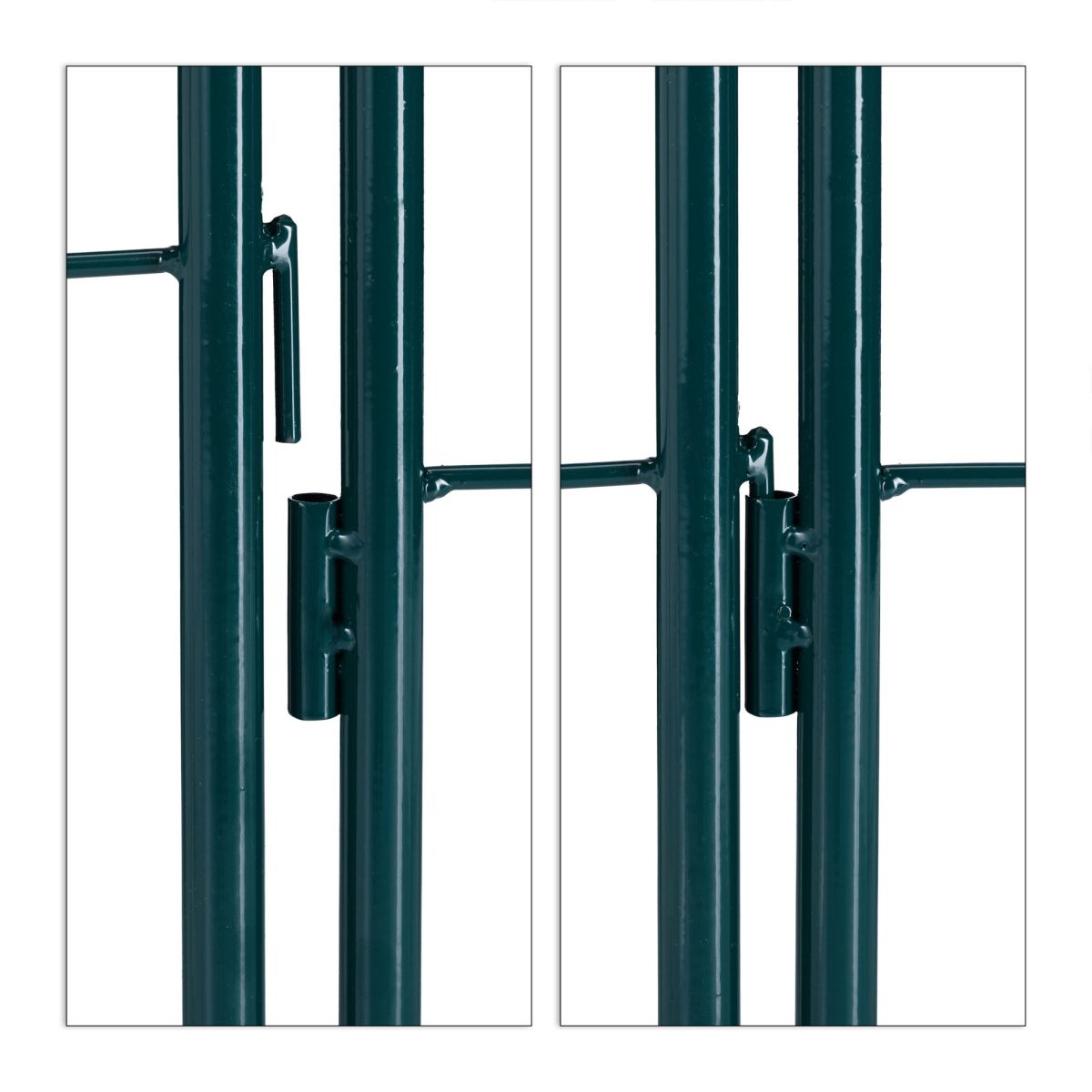 Set 2 arcade metalice de gradina pentru flori cataratoare, verde inchis, 180 x 50cm, model B - imagine 5