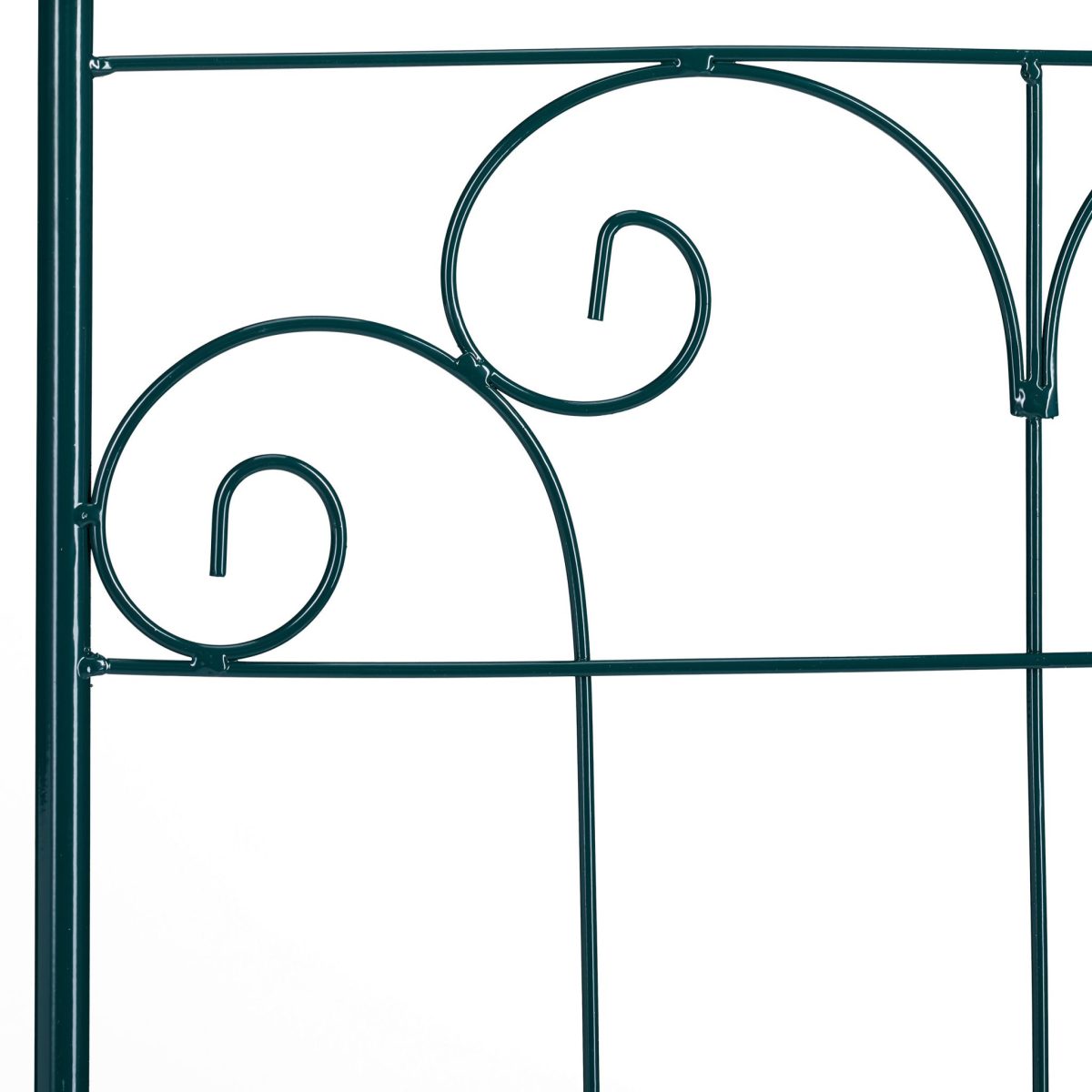 Set 2 arcade metalice de gradina pentru flori cataratoare, verde inchis, 180 x 50cm, model B - imagine 6