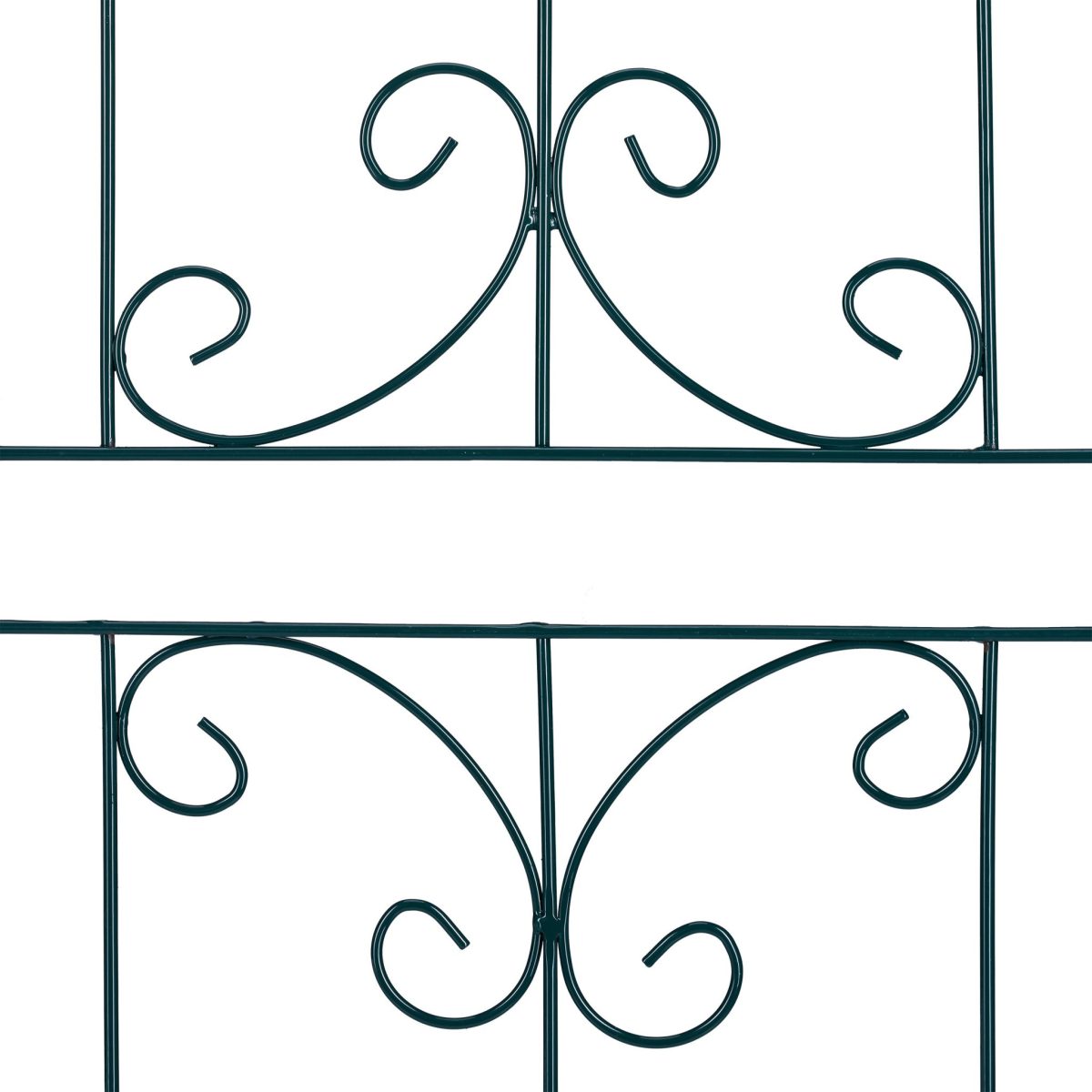 Set 2 arcade metalice de gradina pentru flori cataratoare, verde inchis, 180 x 50 cm, model C - imagine 5