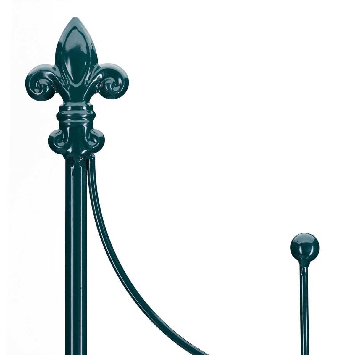 Set 2 arcade metalice de gradina pentru flori cataratoare, verde inchis, 180 x 50 cm, model C - imagine 6