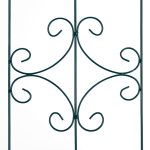 Set 2 arcade metalice de gradina pentru flori cataratoare, verde inchis, 180 x 50 cm, model D - imagine 5