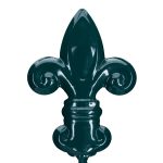 Set 2 arcade metalice de gradina pentru flori cataratoare, verde inchis, 180 x 50 cm, model D - imagine 6