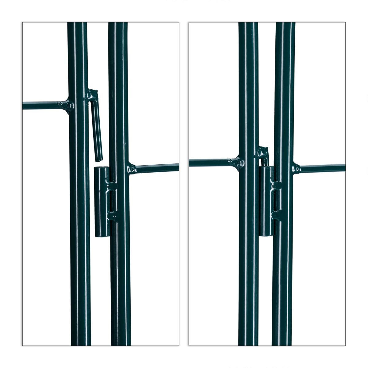 Set 2 arcade metalice de gradina pentru flori cataratoare, verde inchis, 180 x 50 cm, model E - imagine 4