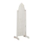 Spalier extensibil pentru flori cataratoare, lemn, H 98-108cm, L 37-200cm, Relaxdays, alb - imagine 4