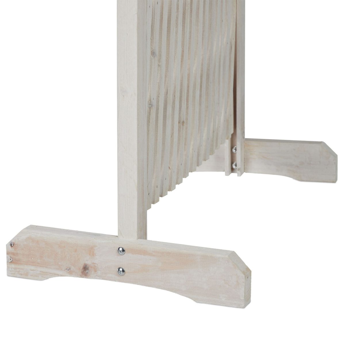 Spalier extensibil pentru flori cataratoare, lemn, H 98-108cm, L 37-200cm, Relaxdays, alb - imagine 6