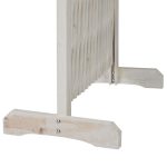 Spalier extensibil pentru flori cataratoare, lemn, H 98-108cm, L 37-200cm, Relaxdays, alb - imagine 6