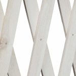 Spalier extensibil pentru flori cataratoare, lemn, H 98-108cm, L 37-200cm, Relaxdays, alb - imagine 7