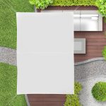 Copertina/prelata dreptunghiulara, dimensiuni 4x6m, protectie UV 30+, alb, Relaxdays