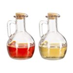 Set de 2 dozatoare pentru otet si ulei, din sticla, 11,5 x 7,5 cm