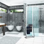Suport prosoape cu 3 bare din lemn, fier, 86 x 58 x 30 cm - imagine 5