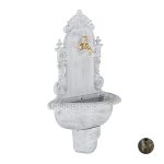Cismea, chiuveta de perete decorativa, design vintage antik, pentru gradina, aluminiu