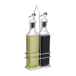 Set de 2 dozatoare pentru otet si ulei, din sticla, 29 x 11 x 6 cm