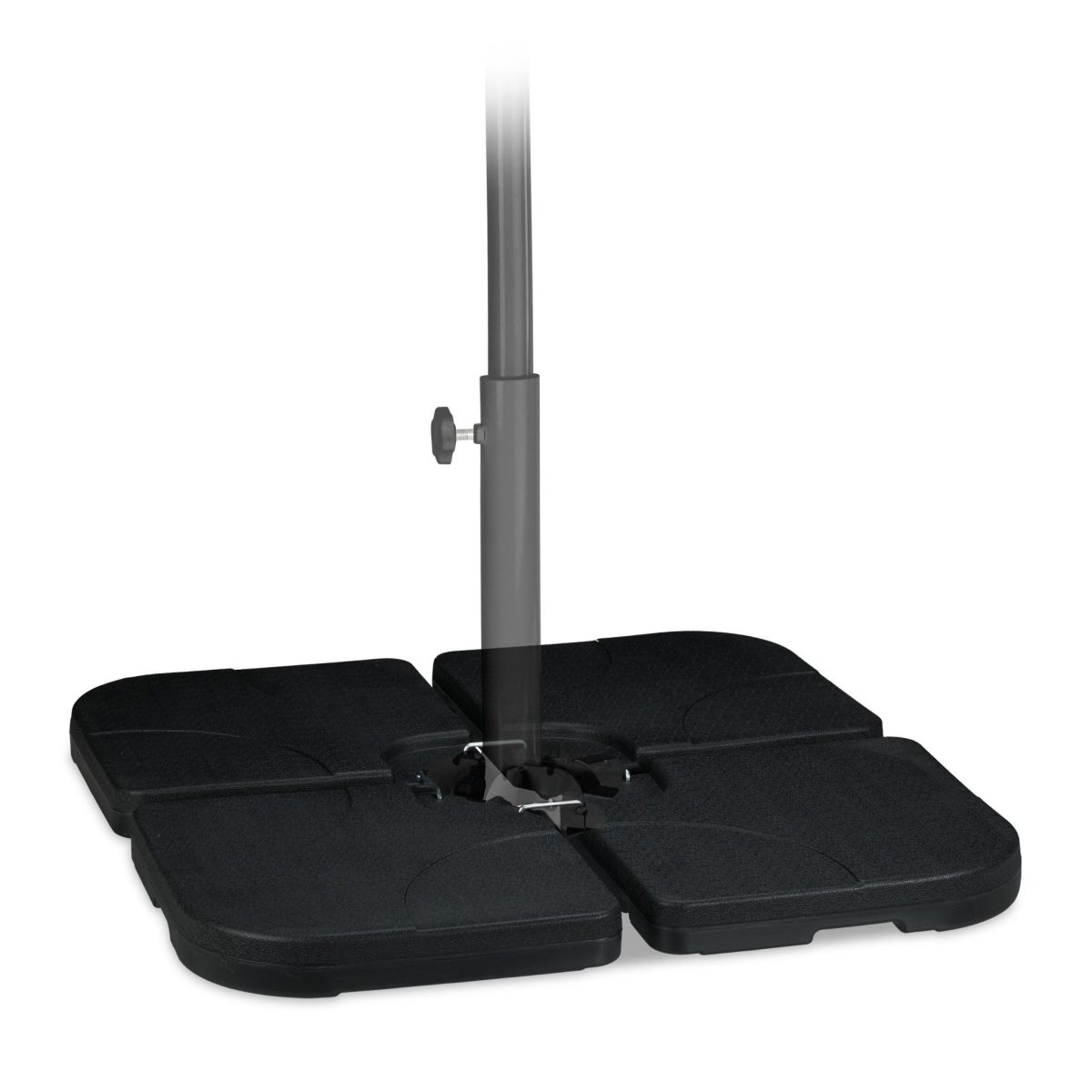 Suport Greutati pentru sustinere umbrela, din 4 placi,120kg umplere cu apa sau nisip, plastic - imagine 2