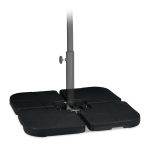 Suport Greutati pentru sustinere umbrela, din 4 placi,120kg umplere cu apa sau nisip, plastic - imagine 2