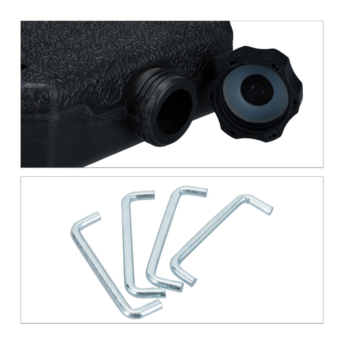 Suport Greutati pentru sustinere umbrela, din 4 placi,120kg umplere cu apa sau nisip, plastic - imagine 7