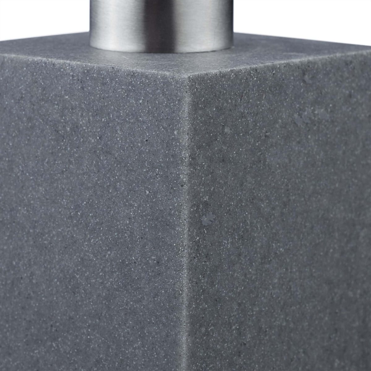 Dispenser sapun lichid, polirasina, cap pompa din inox, gri, 300 ml, 17,5 x 7 x 8 cm - imagine 6