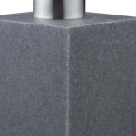 Dispenser sapun lichid, polirasina, cap pompa din inox, gri, 300 ml, 17,5 x 7 x 8 cm - imagine 6