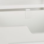 Dulap pentru baie, 3 rafturi deschise, 2 sertare, MDF, alb, 144 x 30 x 30 cm - imagine 7