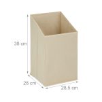 Raft pentru baie cu cos de rufe textil, MDF, 98 x 36 x 30 cm - imagine 5