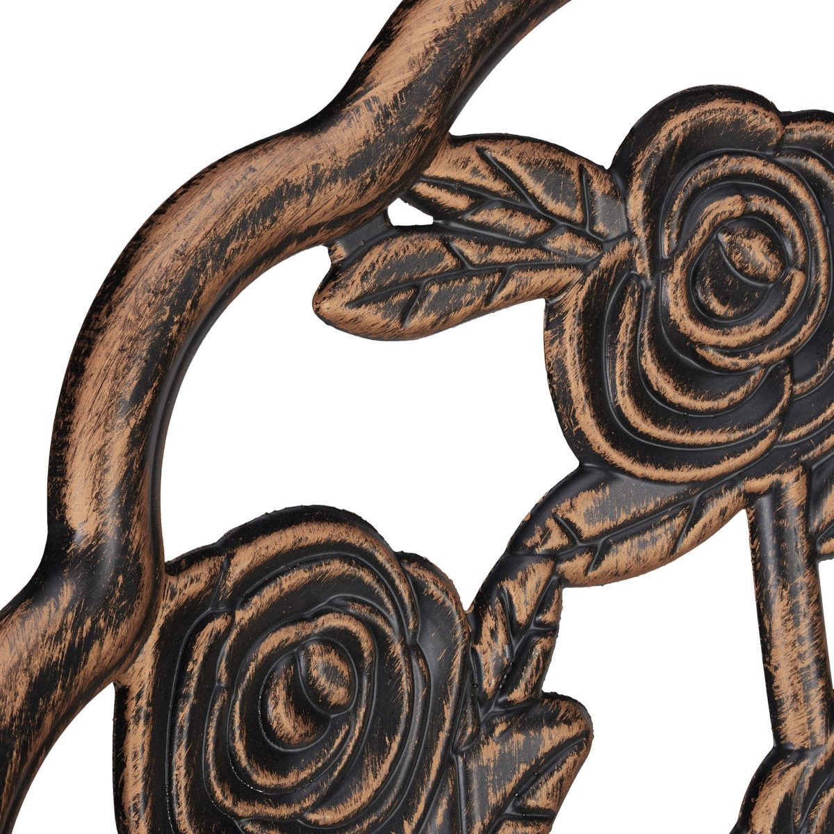Set masa cu scaune, design vintage cu decoratiuni florale, aluminiu,Kraftpunkt - imagine 8