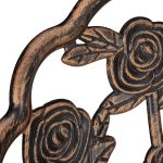 Set masa cu scaune, design vintage cu decoratiuni florale, aluminiu,Kraftpunkt - imagine 8