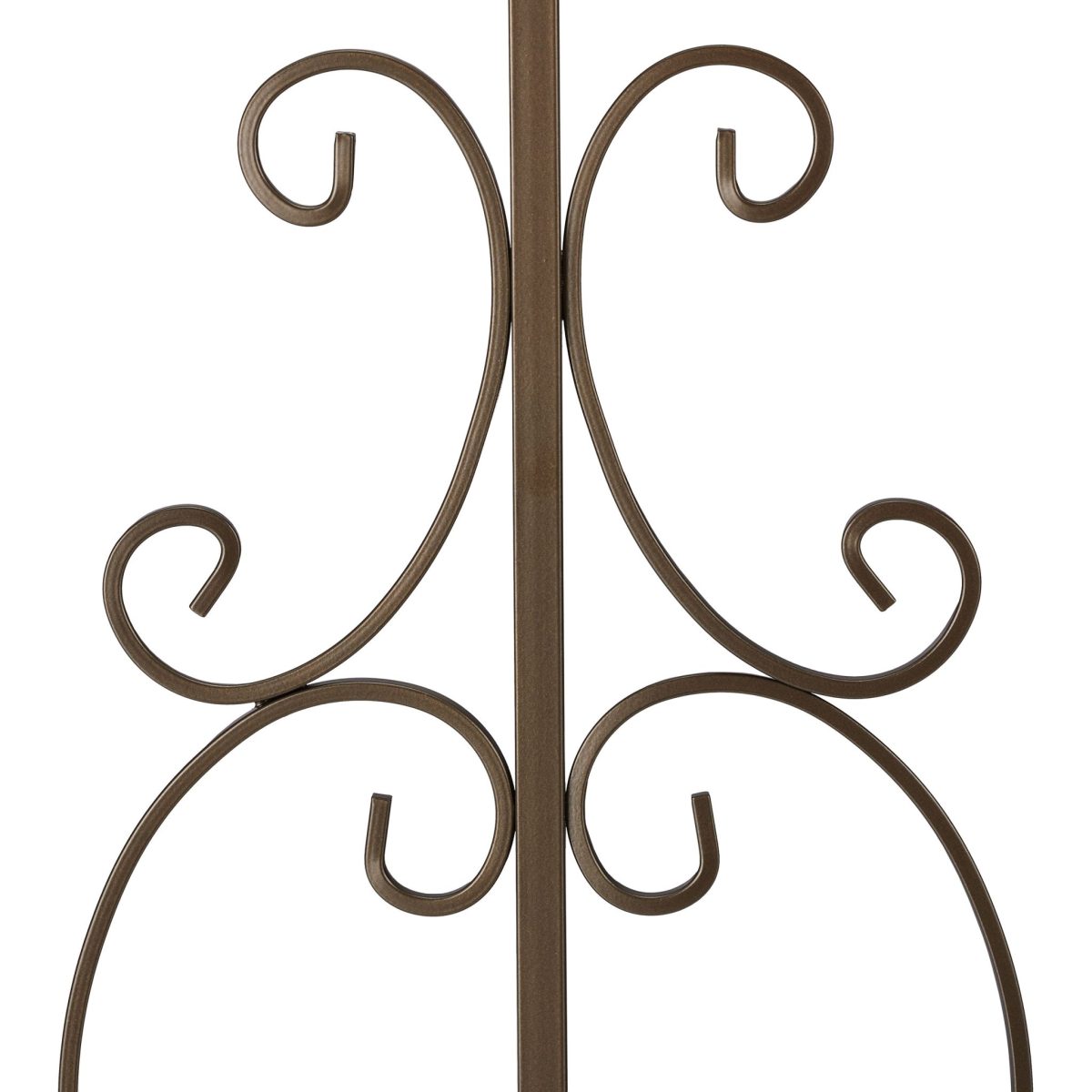 Gard de gradina decorativ, din otel, 3 piese, 98,5 x 185 x 2,5 cm, bronz - imagine 7