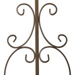 Gard de gradina decorativ, din otel, 3 piese, 98,5 x 185 x 2,5 cm, bronz - imagine 7