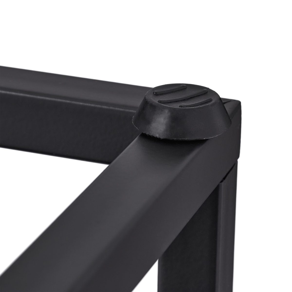 Stand pentru flori, 4 rafturi pe diferite nivele, cadru metalic, placi MDF, 80 x 40 x 40 cm - imagine 7