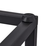 Stand pentru flori, 4 rafturi pe diferite nivele, cadru metalic, placi MDF, 80 x 40 x 40 cm - imagine 7