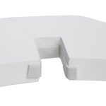 Gard de siguranta pentru copii sau animale de casa, MDF, alb, 70 x 207 x 30 cm - imagine 7
