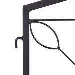 Gard decorativ din 4 piese, cu infingere in sol, fier, 60 x 60 x 1,5 cm - imagine 8