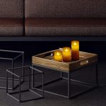 Set de 3 lumanari LED cu telecomanda, dimensiuni diferite, ceara/plastic, crem - imagine 2