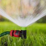 Aspersor de gazon, 5 piese, raza de actiune 30 m, plastic, conexiune de 1/2 inch, negru/verde - imagine 3