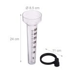 Set de 6 pluviometre pentru gradina, 35mm/m2, plastic, Relaxdays - imagine 3