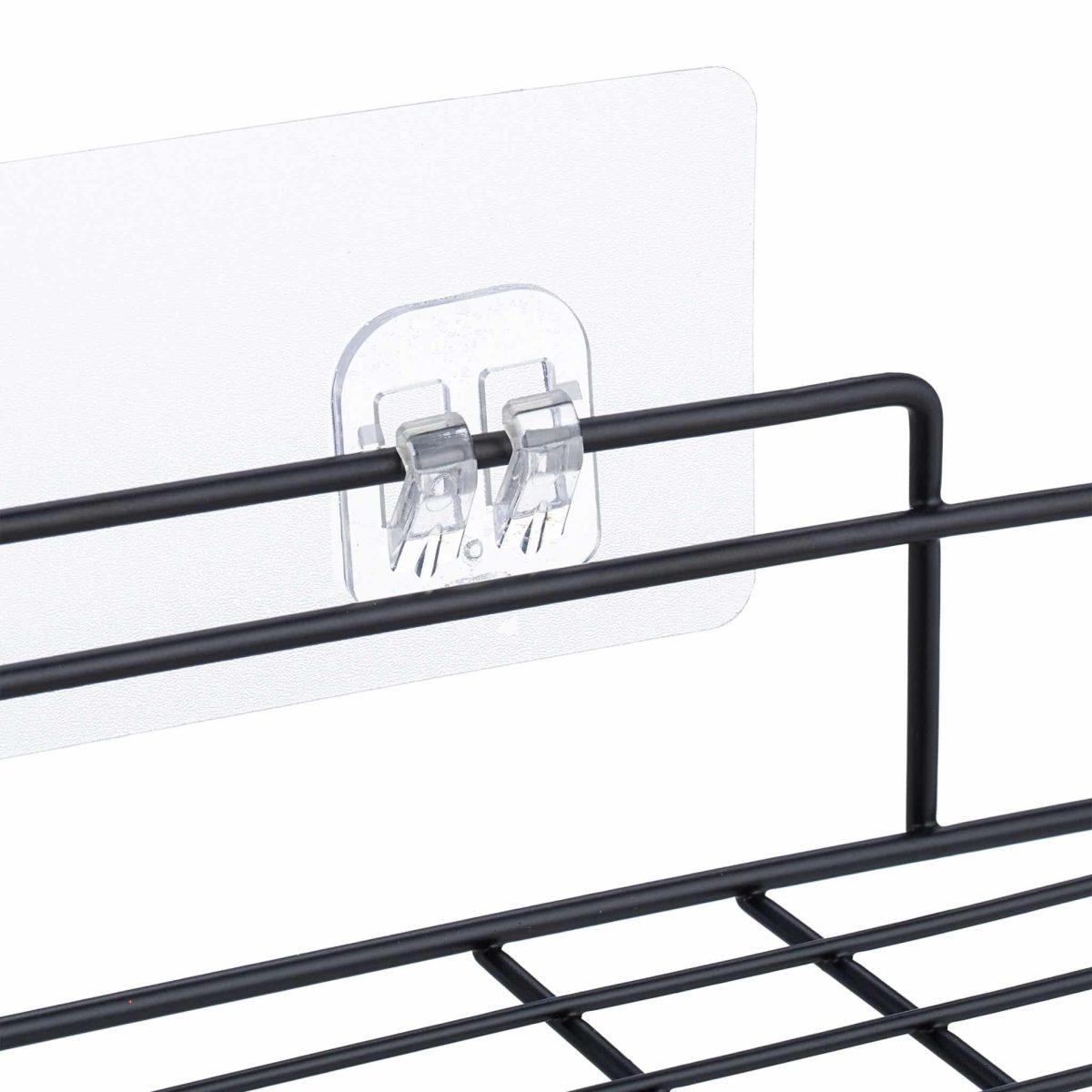 Set 2 rafturi adezive pentru dus, fier, 6 x 26 x 26 cm, - imagine 6