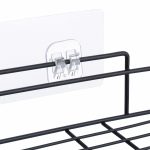 Set 2 rafturi adezive pentru dus, fier, 6 x 26 x 26 cm, - imagine 6