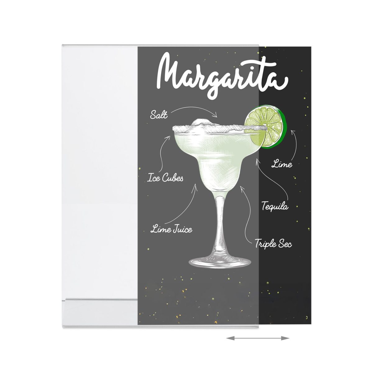 Set 10 rame transparente, format A5, pentru meniuri/diverse, acril, 22 x 15 x 7 cm - imagine 6