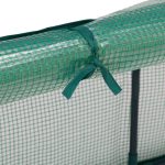 Mini sera pentru gradina, cadru din fier, verde, 50 x 128 x 60 cm - imagine 7