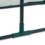 Mini sera pentru gradina, cadru din fier, verde, 50 x 128 x 60 cm - imagine 8
