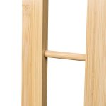 Suport pentru prosoape, 3 bare negre, din bambus, 82 x 55 x 24 cm - imagine 6