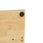 Suport pentru hartie igienica cu perie de toaleta, bambus/otel, 74 x 20 x 20 cm - imagine 8