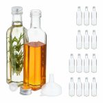 Set de 16 dozatoare pentru otet si ulei, din sticla, 22 x 4,5 x 4,5 cm