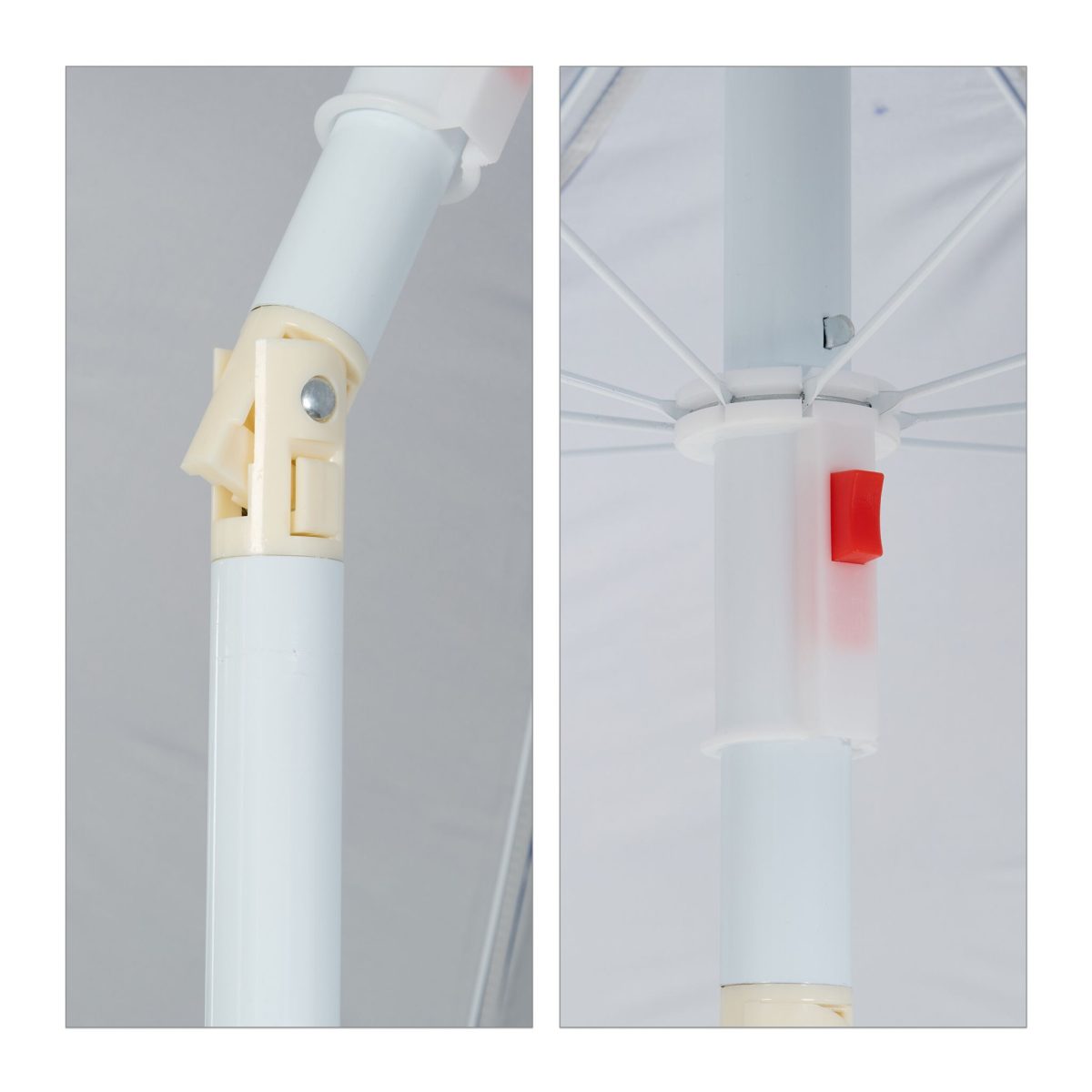 Umbrela de soare, 160 cm, reglabila pe inaltime 130-185 cm, inclinabila 45°, albastru - imagine 8