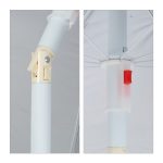 Umbrela de soare, 160 cm, reglabila pe inaltime 130-185 cm, inclinabila 45°, albastru - imagine 8