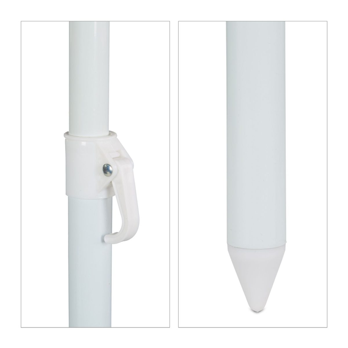Umbrela de soare, 160 cm, reglabila pe inaltime 130-185 cm, inclinabila 45°, albastru - imagine 9